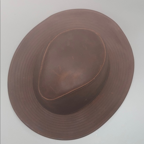 Henshel Hat Co. Classic Brown Leather walking Hat size small main image 7